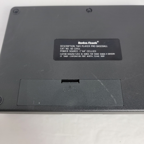 Radio Shack Two Player Professional League Baseball Handheld Electronic (Tested) - Picture 7 of 11